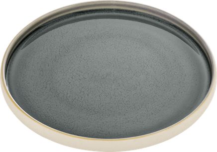NARA GREY - Тарелка с бортиками десертная D=21см, H=2,5 см цвет:Бежево-серый; керамика NARA GREY артикул 7011221/016151, PLAYGROUND
