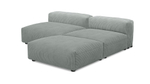 Угловой диван Фиджи большой и глубокий (Еврокнижка) Cilium Steel 210*242*62 см, Серый Вельвет Еврокнижка Фиеста