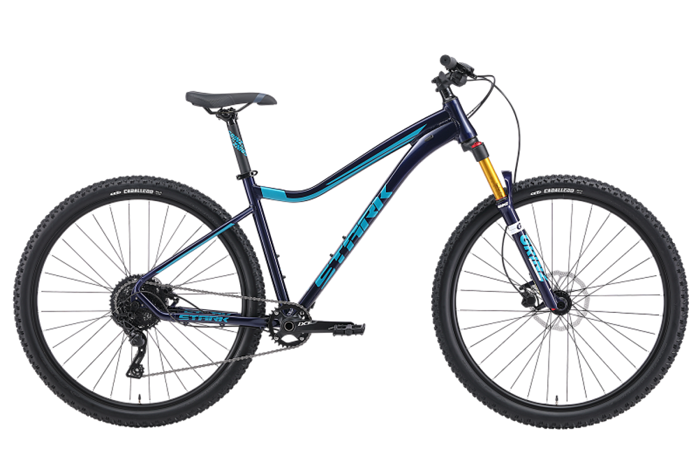 Велосипед 29" Stark'24 Tactic 29.5 HD р.20" темно-синий/темно-бирюзовый