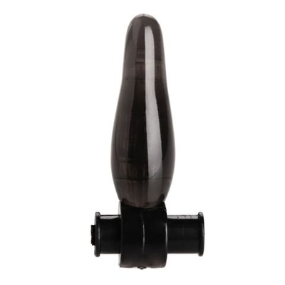 Дымчатая анальная мини-пробка с вибропулей Vibrating Bum Tickler Mini Anal Plug - 6,3 см. (Цвет: дымчатый)