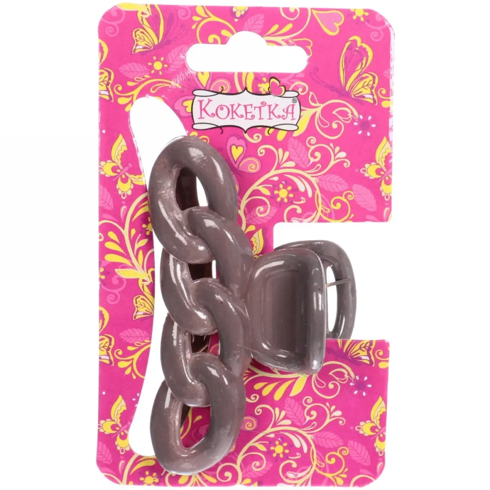 Заколка-краб для волос на блистере «Magic Gloss», кольца, микс 6 цветов, 6,5см