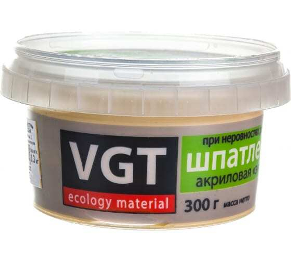 ШПАТЛЕВКА VGT ПО ДЕРЕВУ ЭКСТРА СОСНА 0,3КГ