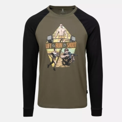 Лонгслив Helikon Lift, Run, Shoot - Olive Green