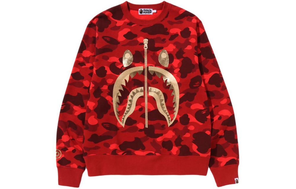 A Bathing Ape Color Camo Shark Crewneck Ss24