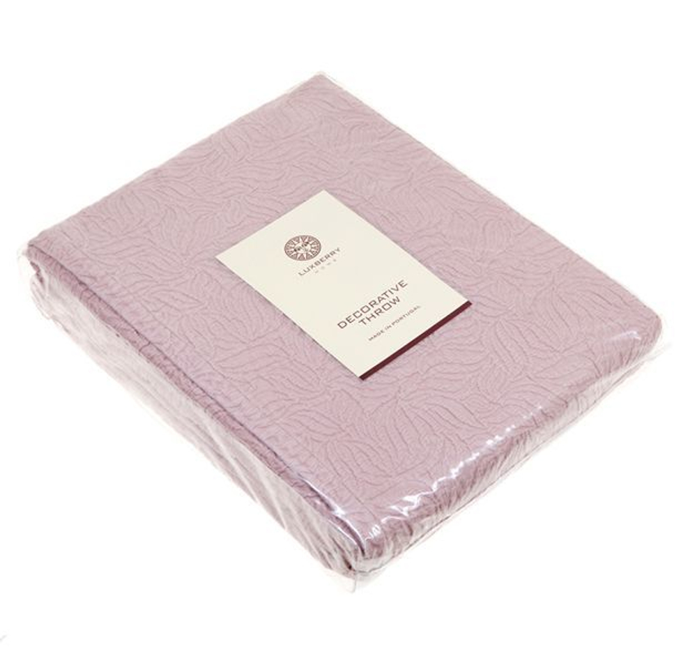 Покрывало 150х220 Luxberry Каменный цветок ягодный сорбет Португалия упаковка