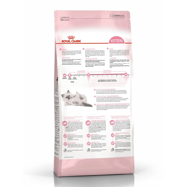 Сухой корм Royal Canin Kitten для котят в период второй фазы роста до 12 месяцев