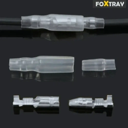 Клеммы для проводов круглые пули обжимные медные 25 шт.