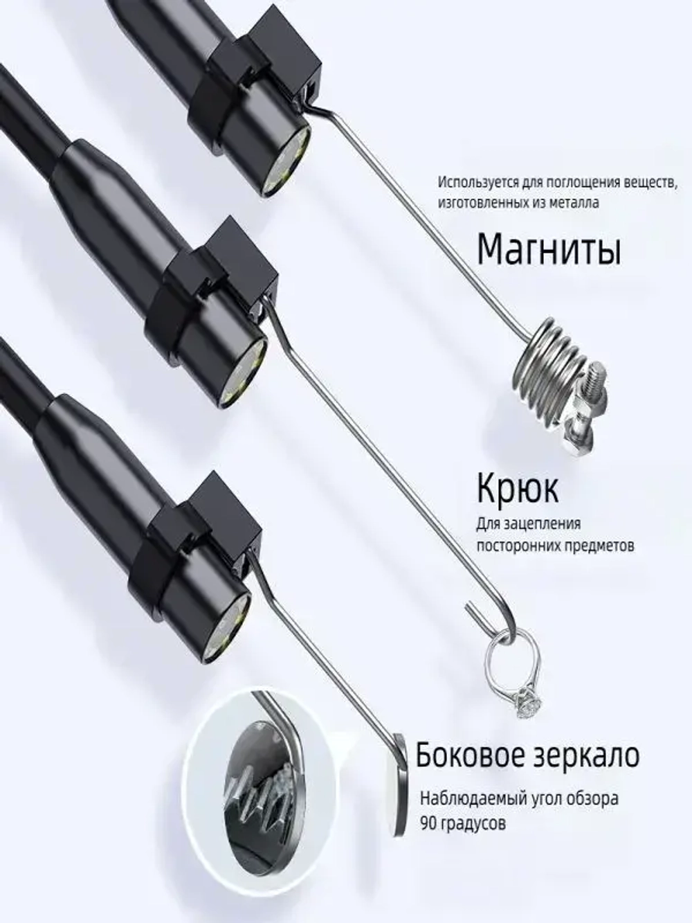 Эндоскоп MAJI, кабель длиной 5 м, разрешение 1080p, водонепроницаемость IP67