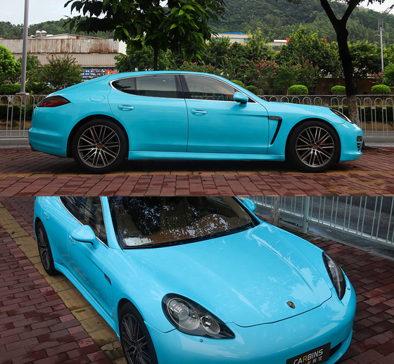 Пленка PET голубая глянцевая Gloss Sky Blue Carbins