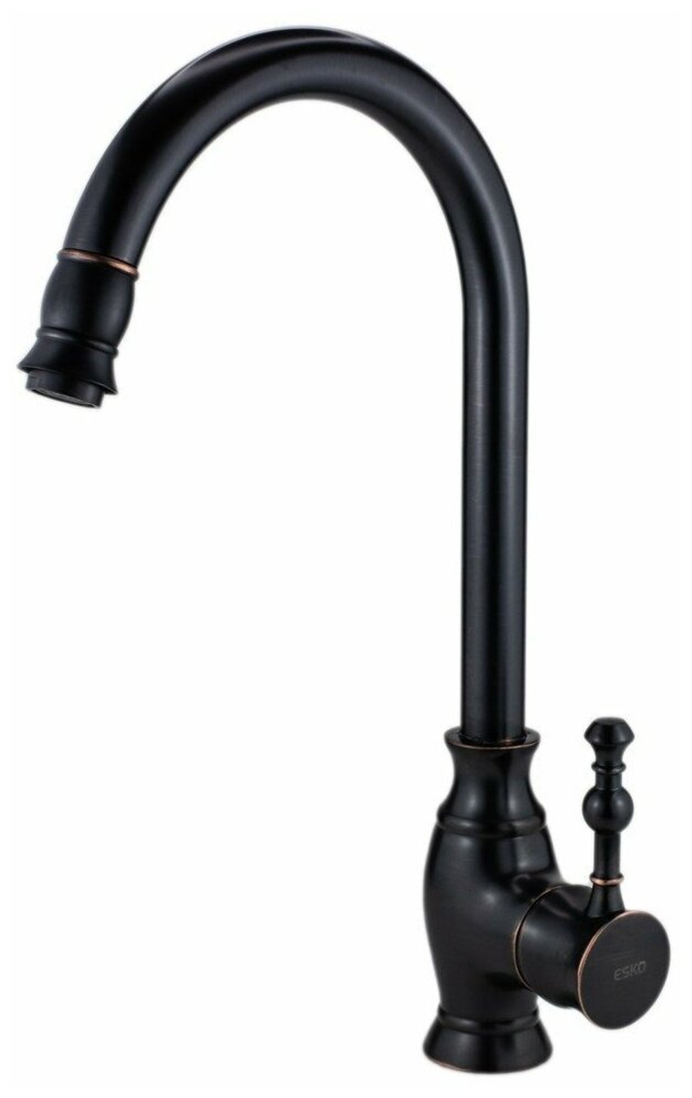 СМЕСИТЕЛЬ ДЛЯ КУХНИ ESKO TWIGGY TG 519B R-ИЗЛИВ ЧЕРНЫЙ 02059