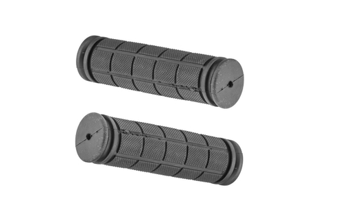 Грипсы  TEN-075, длина 125 мм, материал Kraton, 2 слоя различной твёрдости, чёрно-серые