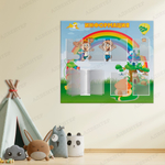 Стенд Информация с карманами А4 и перекидной системой Радуга 187