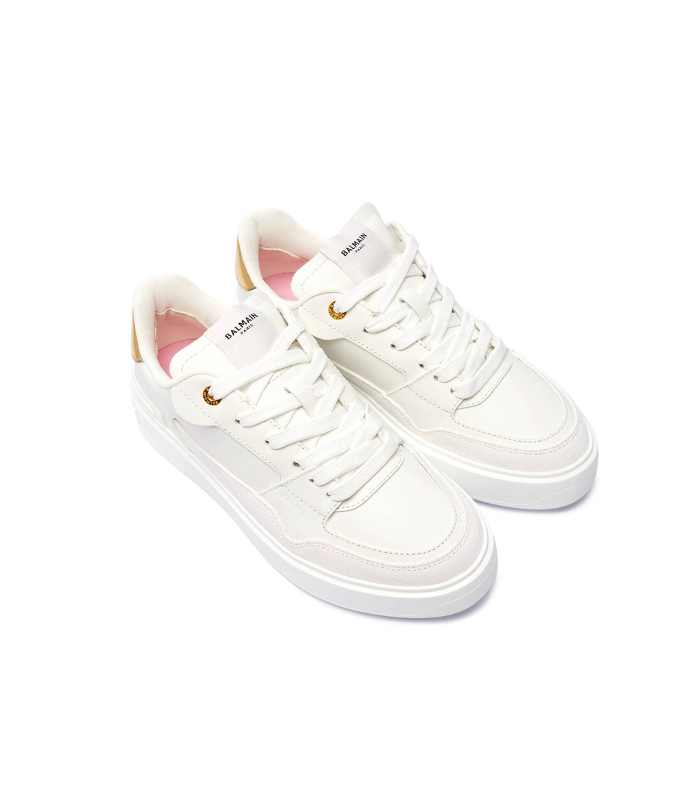 Кожаные кроссовки b-court Balmain - белый(DN1VI727 LTCM)