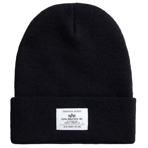 Шапка Alpha Industries Essential Beanie Black (Черная)
