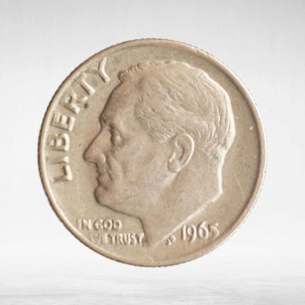 USA, 1 Dime, 1965 - Roosevelt Dime, XF
