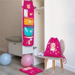 Мешок в садик 33х40, Кошечка балерина (фуксия)