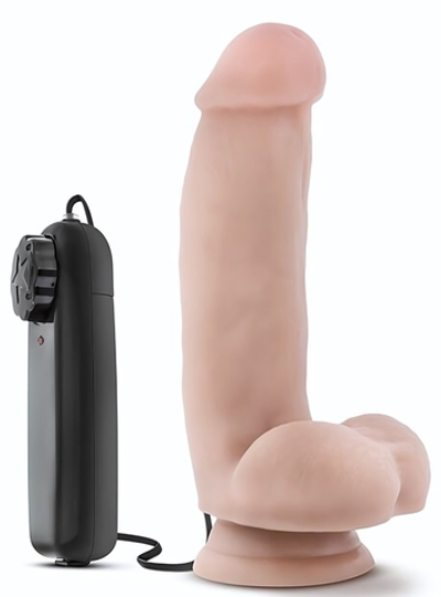 Телесный вибратор The Quarterback - 17,8 см. (Цвет: телесный)