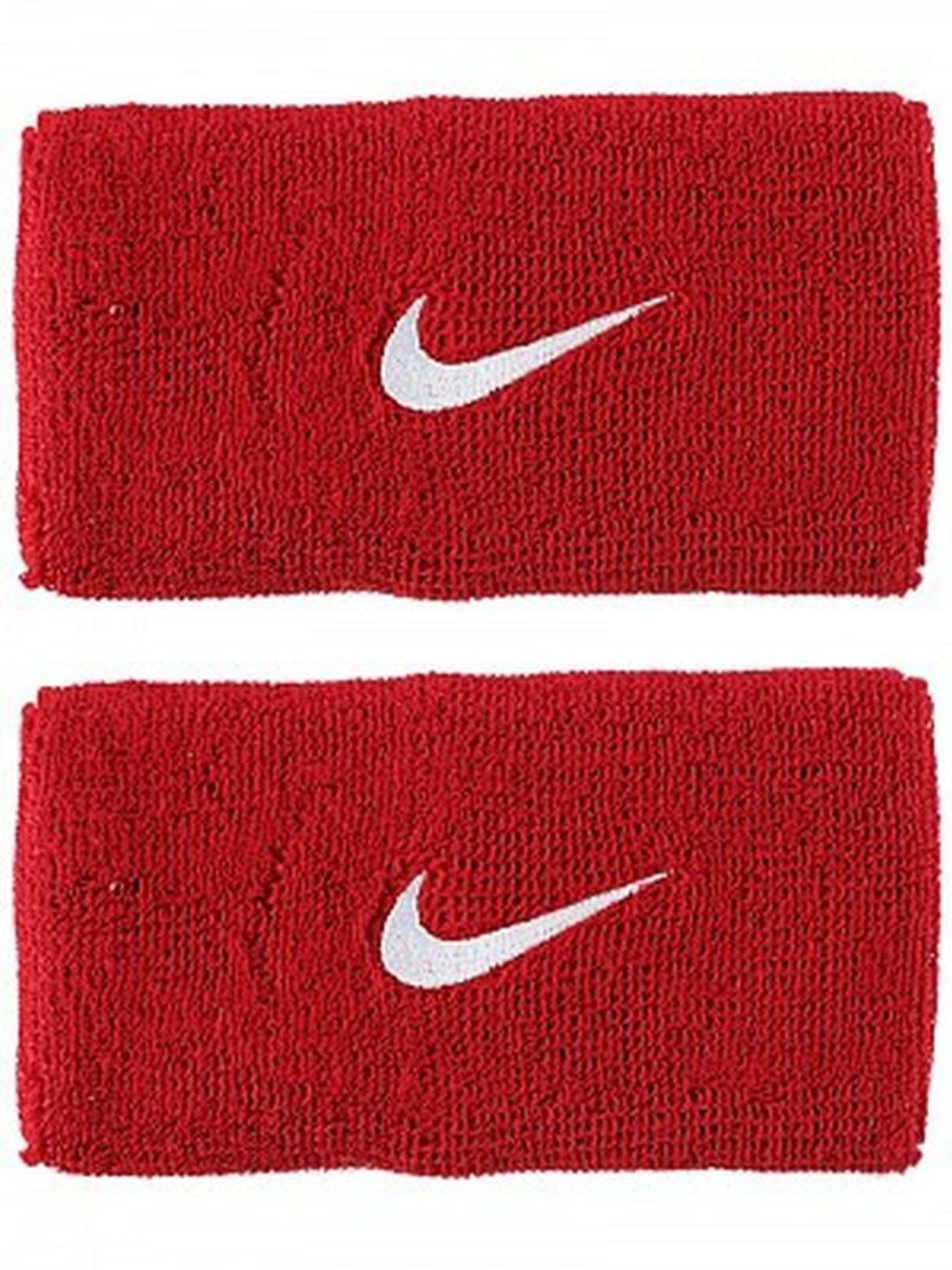 Теннисные напульсники Nike Swoosh Double-Wide Wristbands - Red