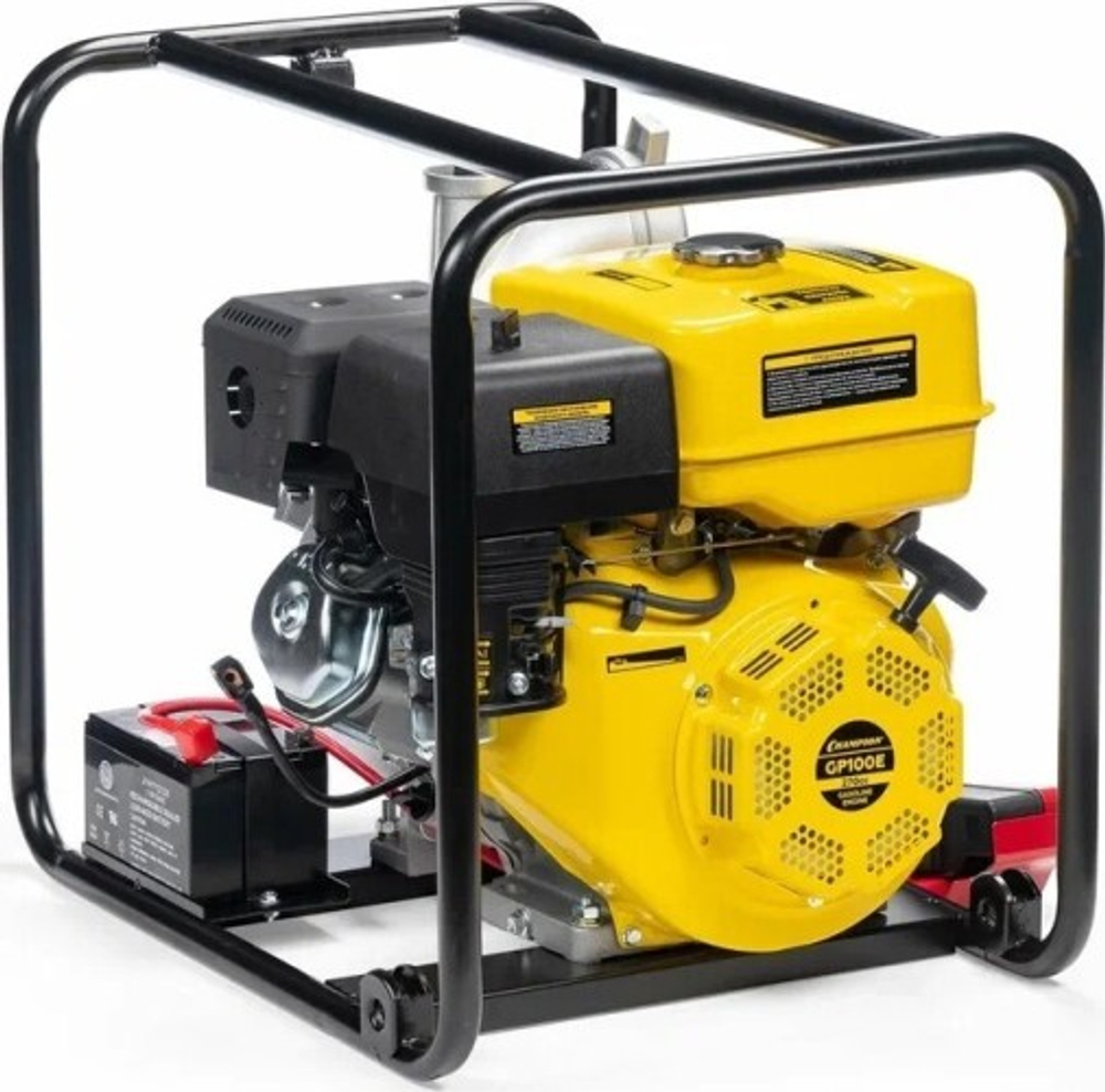 Мотопомпа бензиновая CHAMPION GP100E для слабозагрязненной воды