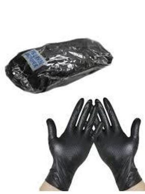Dry Monster DM-NGLOVES-PREMIUM (BLACK) Перчатки нитриловые нестерильные с увеличенной плотностью. Размер XL