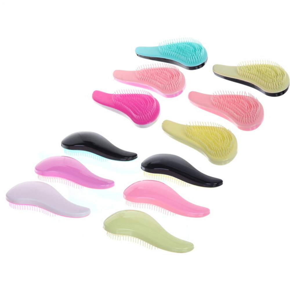 Расческа массажная с гибкими зубчиками «Perfect», цвет микс, 14.5см