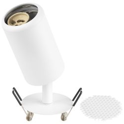 Светильник встраиваемый алюминиевый ЭРА KL106 WH под лампу MR16 GU10 белый матовый | Алюминиевые встраиваемые светильники