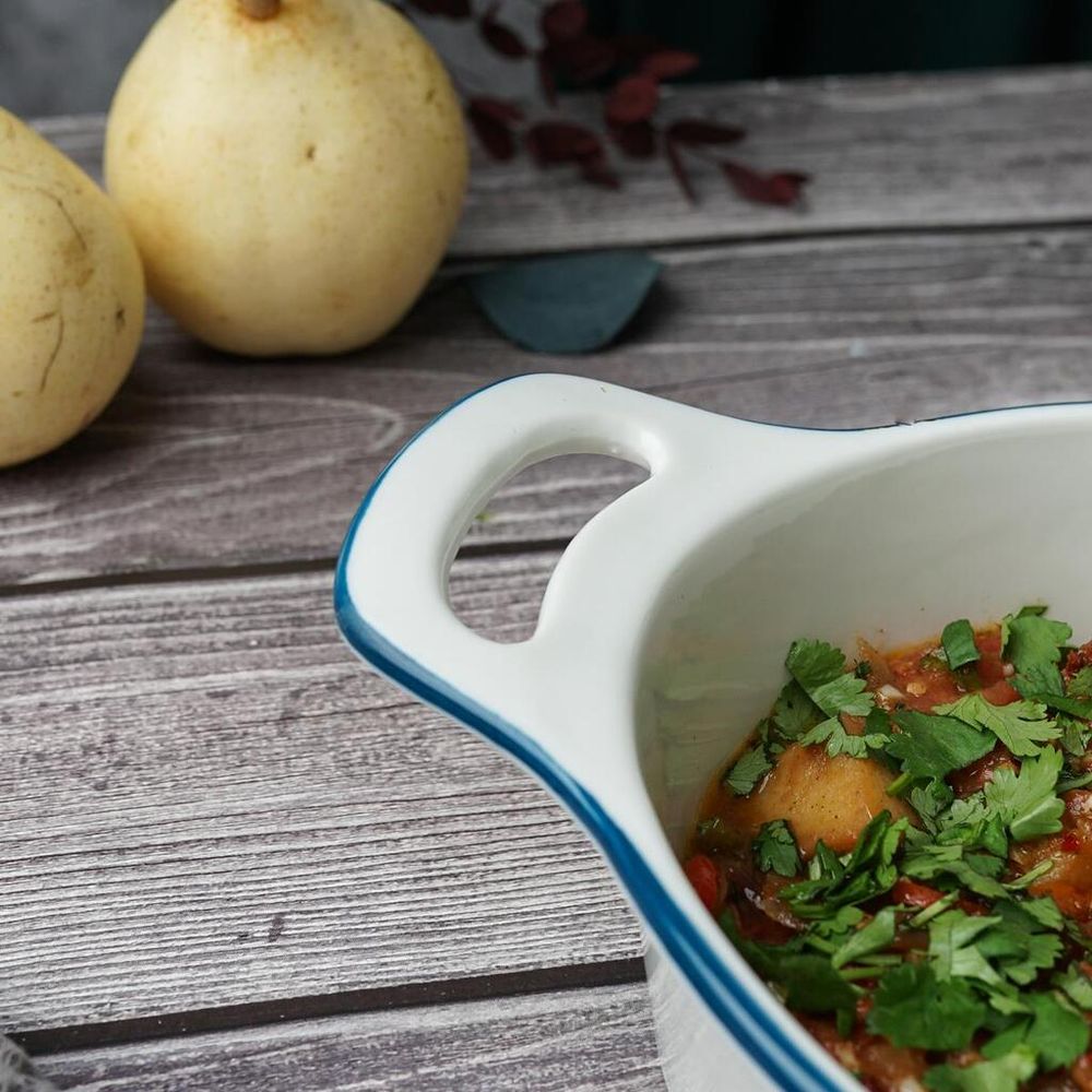 Блюдо овальное 33*20,8 см h5,9 см 1600 мл с ручками   P.L. Proff Cuisine [1]