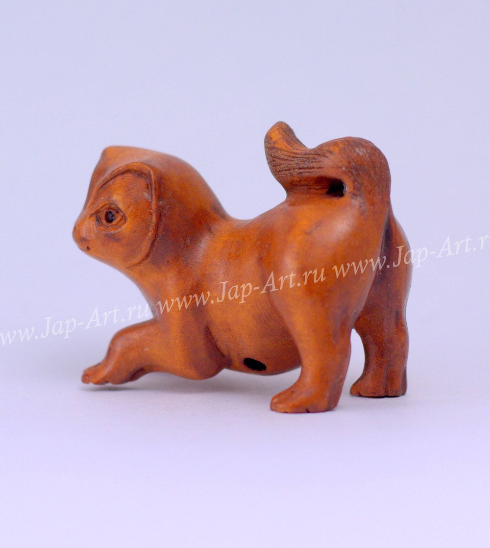 Нэцкэ Котенок