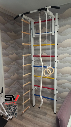 Монтаж шведской стенки Sv Sport в пеноблочные, газоблочные стены