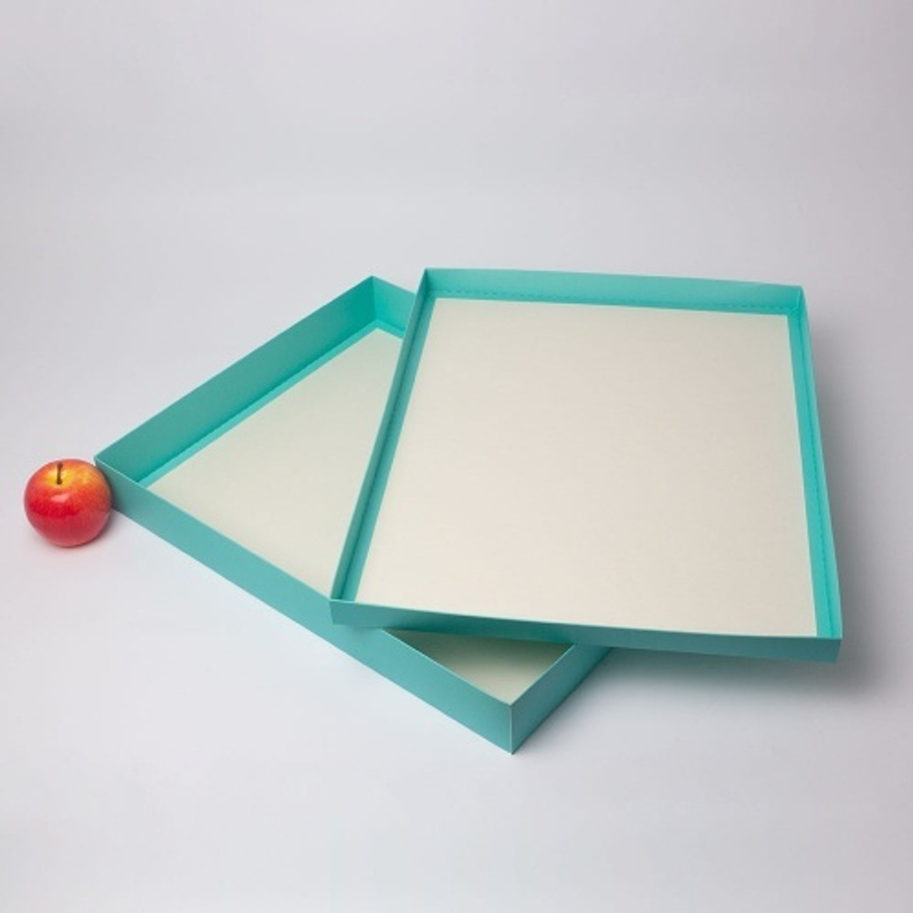Коробка крышка-дно 50x6x40, тиффани, картон