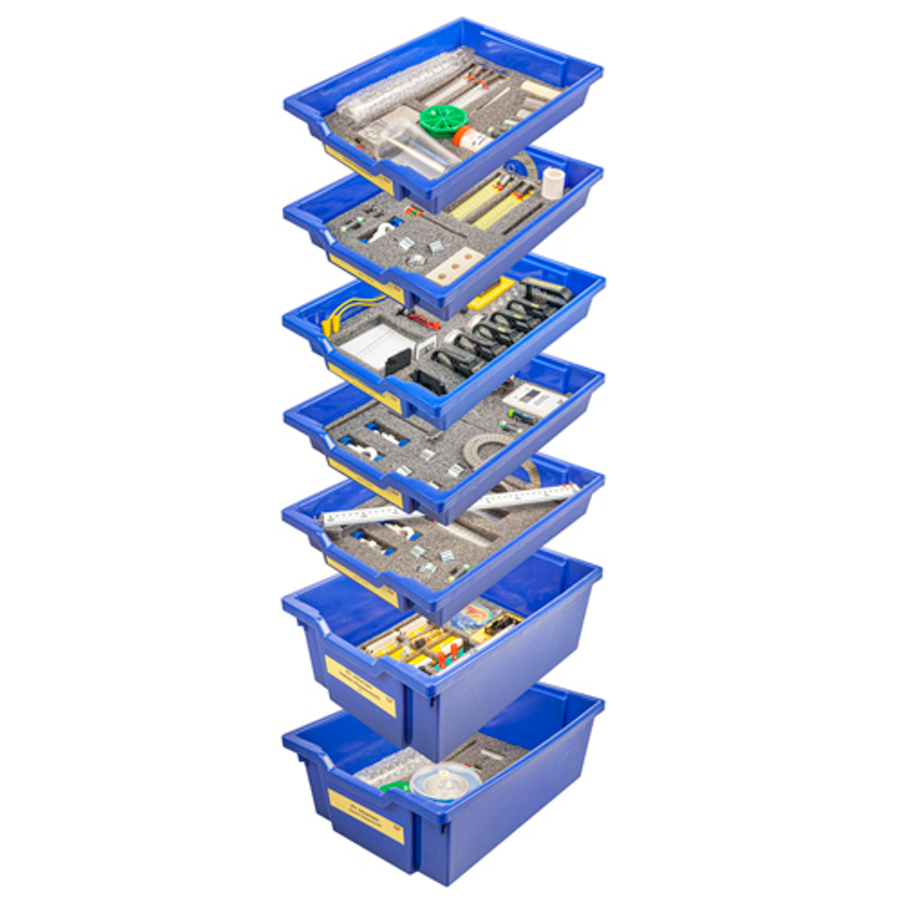 Комплект оборудования ОГЭ-лаборатория по физике: 7 лотков без стойки