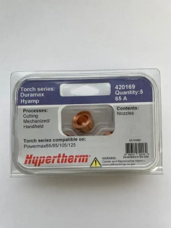 Сопло для плазмореза Hypertherm 65A. Расходники для плазмореза.