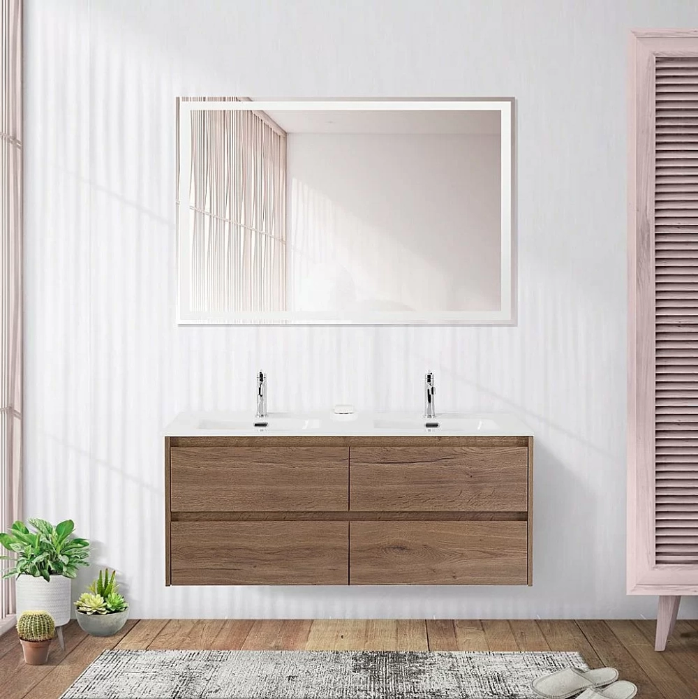 Тумба с раковиной BelBagno KRAFT 4C 120 дуб табак