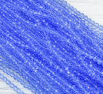 БШ017НН3 Хрустальные бусины "32 грани", цвет: светло-голубой прозрачный, 3 мм, кол-во: 95-100 шт.