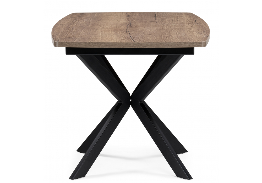 Стол деревянный Woodville Палу дуб галифакс табак, черный