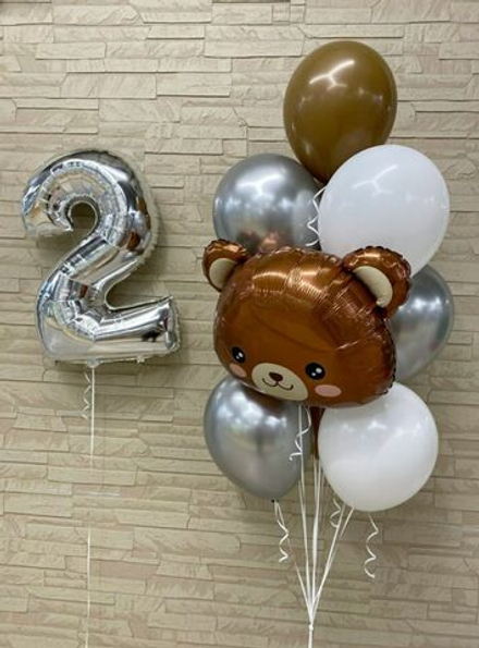 Композиция из шаров "Малыш Медвежонок"
