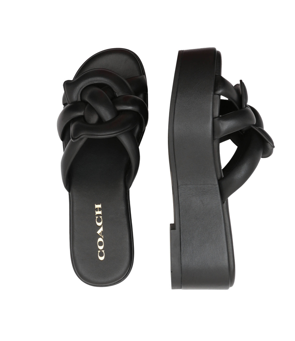 Кожаные шлепанцы everette Coach - черный(CI221)
