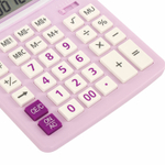 Калькулятор настольный BRAUBERG EXTRA PASTEL-12-PR (206x155 мм) 12 разрядов двойное питание СИРЕНЕВЫЙ