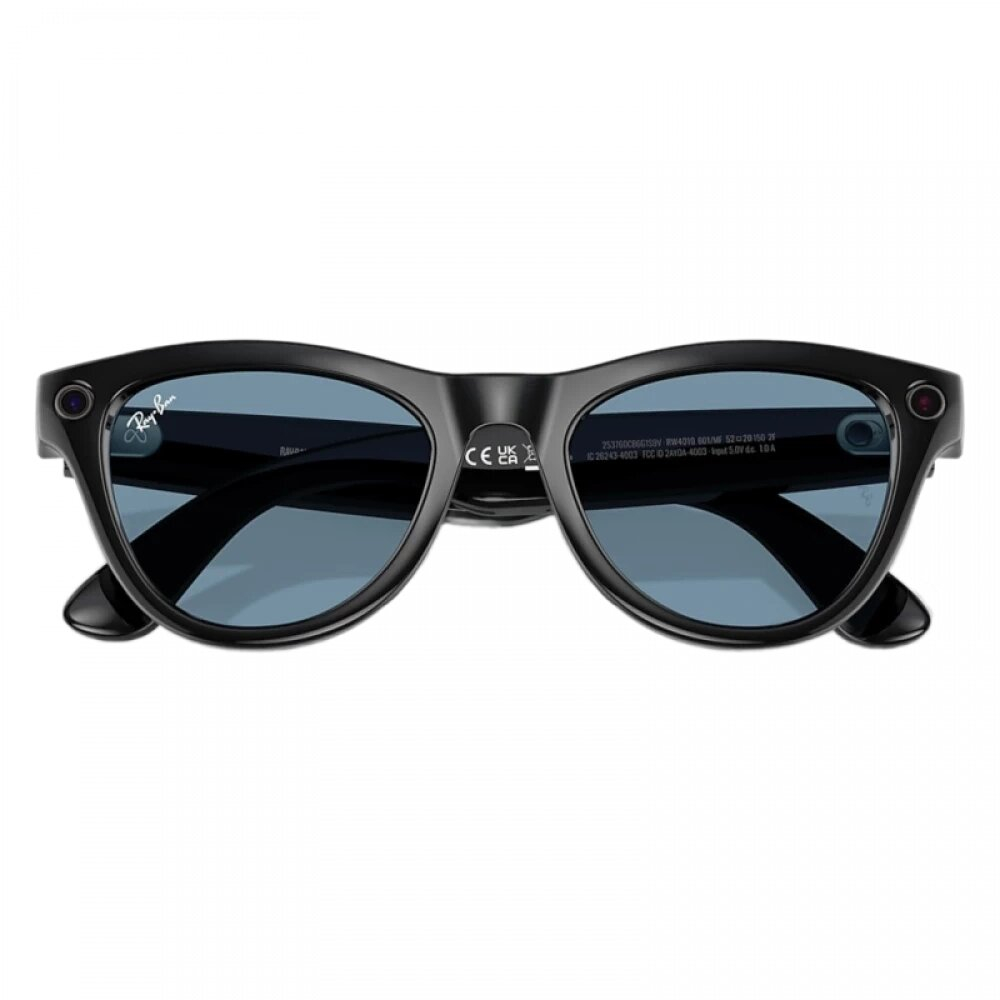AR очки Ray Ban Skyler (Gen 1) RW4010 Чёрный глянцевый/Небесно-голубой фотохром 150-52mm (601/MF52)