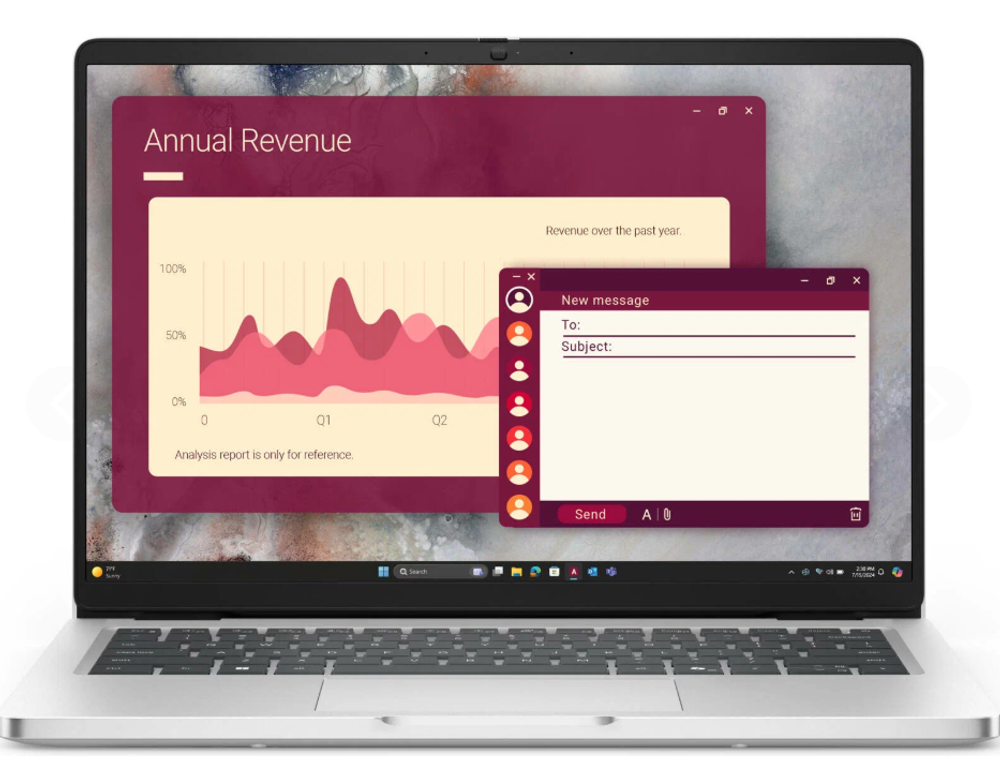 14" Ноутбук Dell PRO 14 PC14255 (1920x1200, AMD Ryzen 5 220, RAM 16ГБ, SSD 256ГБ, Win 11 Pro)