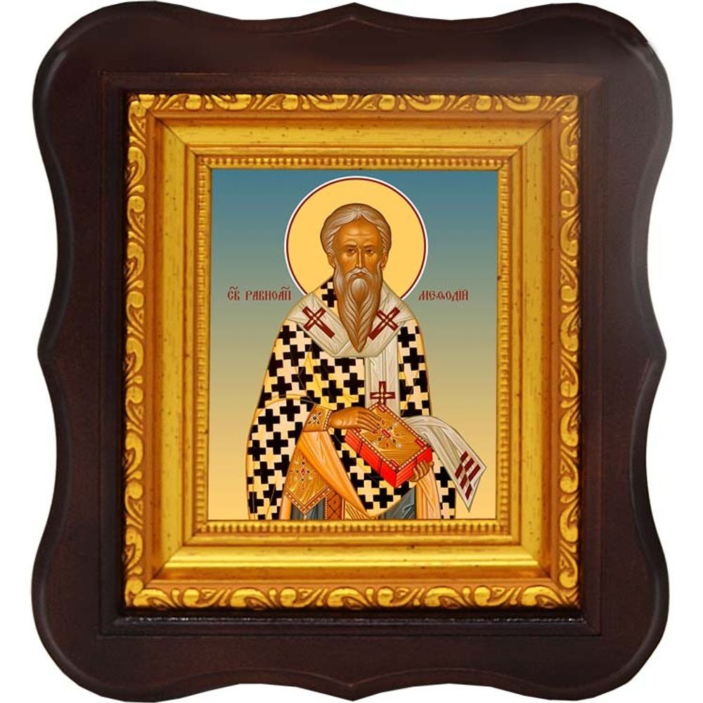 Мефодий равноапостольный, архиепископ Моравский. Икона на холсте.