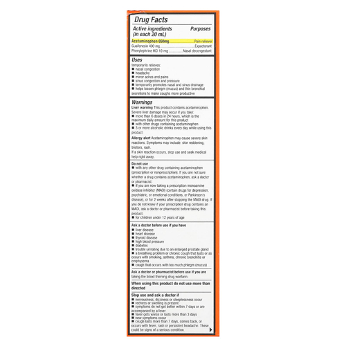 Tukol, Max Action, Sinus, для детей от 12 лет, натуральный имбирь, 177 мл (6 жидк. унций)