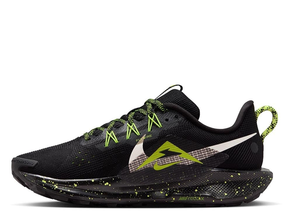 Кроссовки для бега женские Nike ReactX Pegasus Trail 5 W Чёрно-Лайм