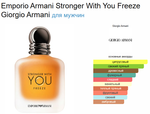 Giorgio Armani Emporio Armani Stronger With You Freeze 100 ml (Коробка парфюма без слюды, парфюм новый, распаковка для фото)