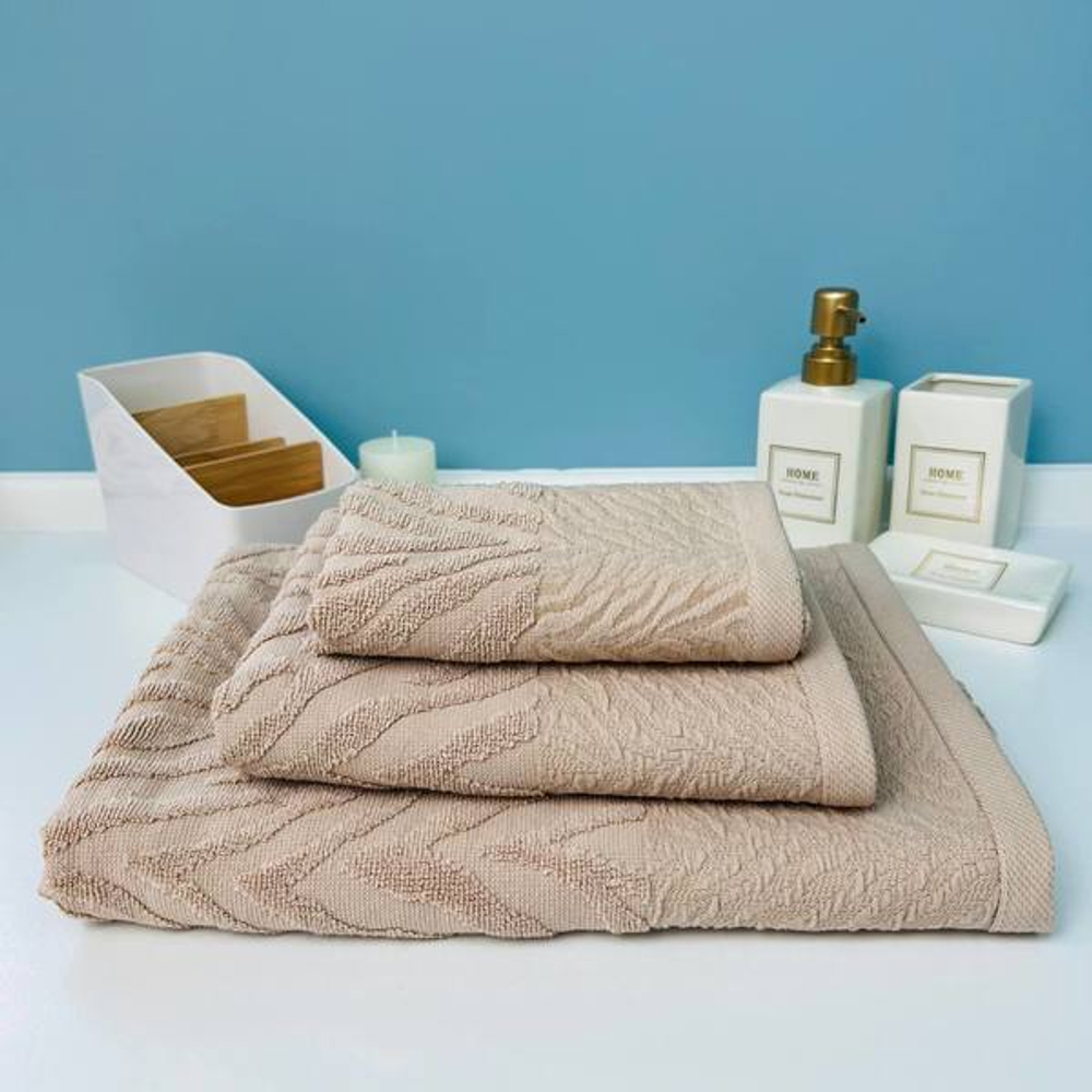 Полотенце махровое 30*50см «Florence» цвет кофейная орхидея 04-149, плотность 450 гр/м2