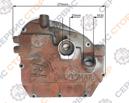 Крышка правая блока двигателя R190 190N