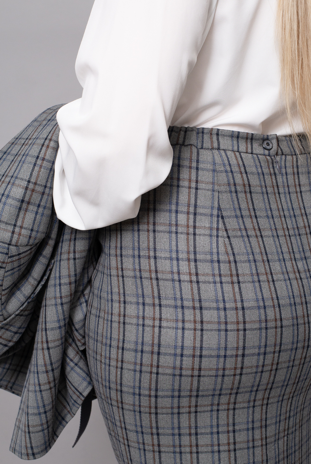 Юбка женская 051-60, клетка #406Кд01051-60