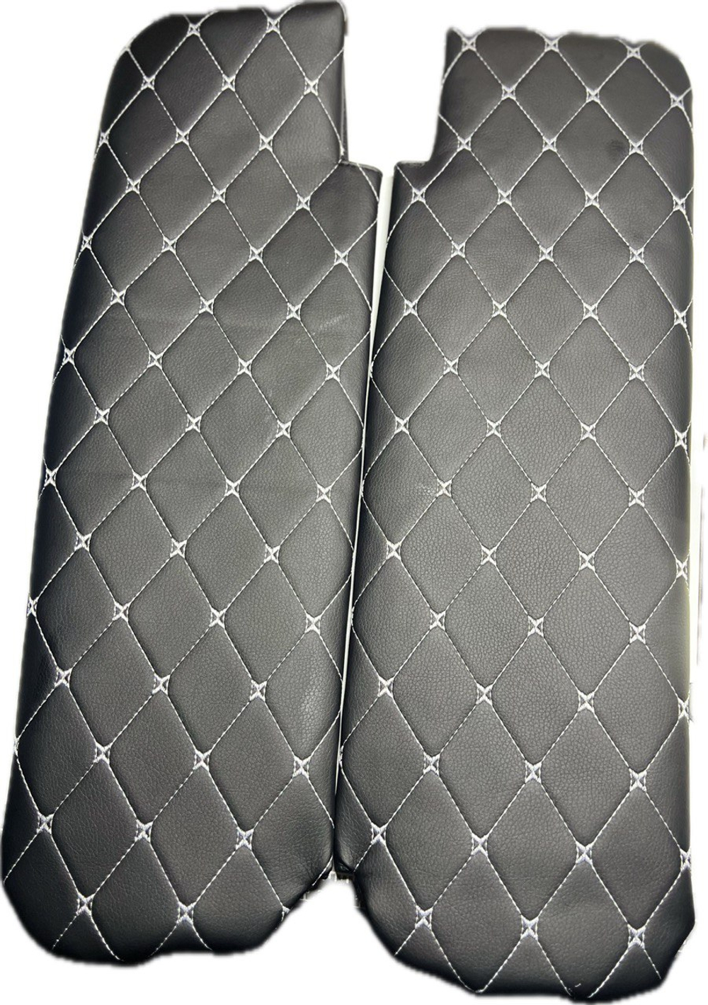 Чехлы на козырьки Газель Бизнес, Соболь, Валдай (белая нить Бабочка)