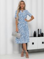 Платье Тесса (голубо-белое) П15929-45М LT Collection