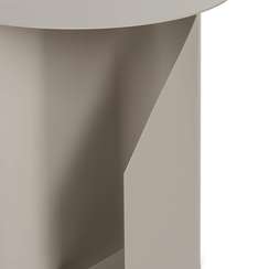 Кофейный стол Lymi диаметр 45 серый